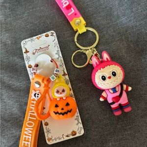 Halloween monsters  Keychain - Pink Monster keychain